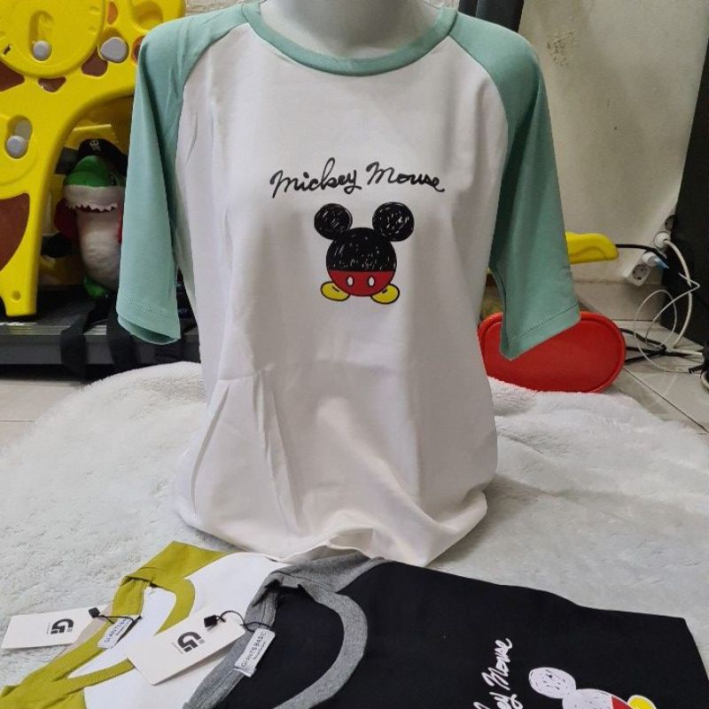 Kaos wanita import Giant basic New original mickey mouse katun