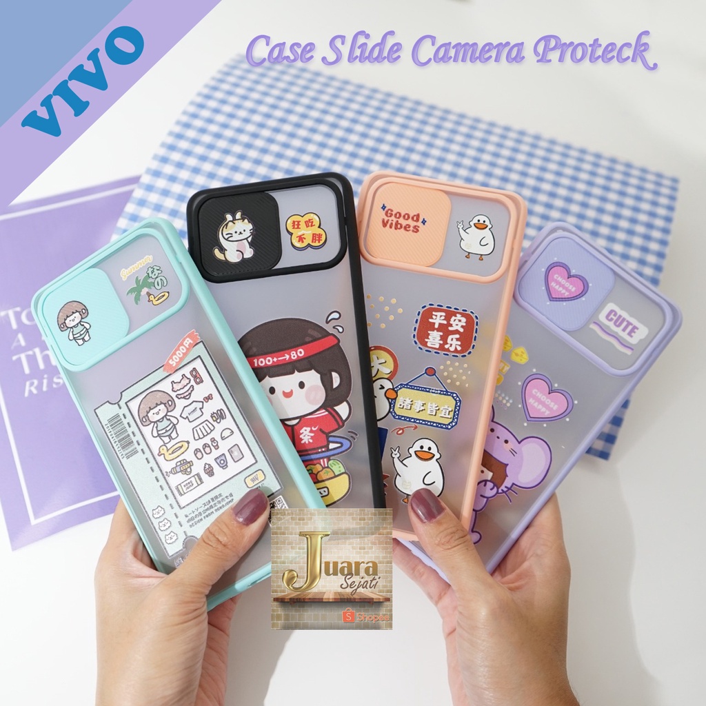 [KG03] Vivo Case Slide Kamera Protek Vivo Y91C Vivo Y91 Y93 Y95 Vivo Y71 Vivo Y11 Y12 Y15 Y17 Vivo Y