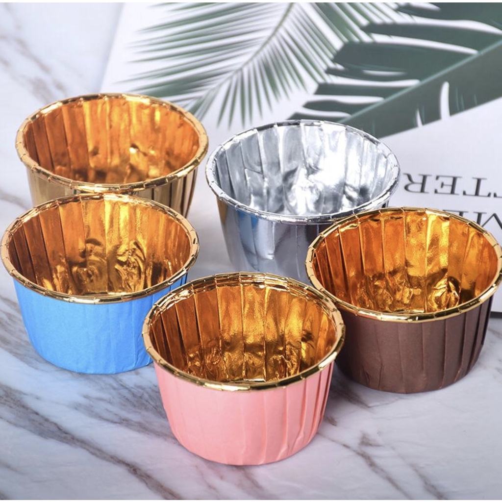 Jual Aluminium foil baking cup (isi 50ps) Indonesia