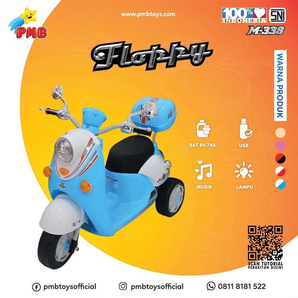 Motor Aki Anak Pmb M338 M 338 Mio Floopy