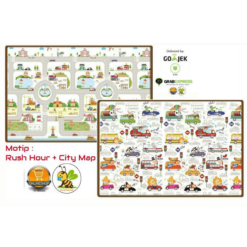

PROMO!! PARKLON PE ROLL MAT MOTIP RUSH HOUR + CITY MAP