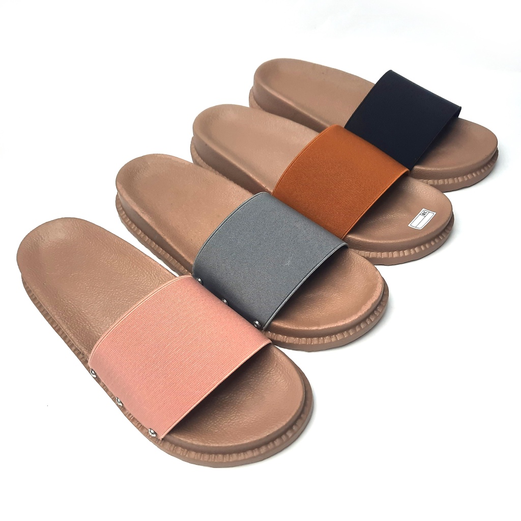 Sandal Wanita Karet Jelly Selop Platform Flip Flop Kokop 07