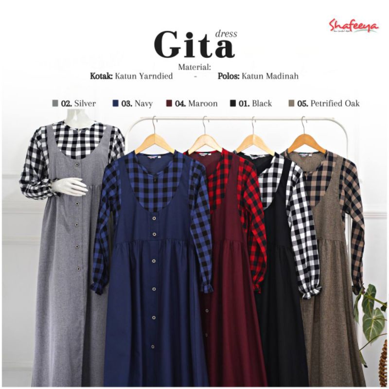 Gita dress by shafeeya / Gamis Gita shafeeya