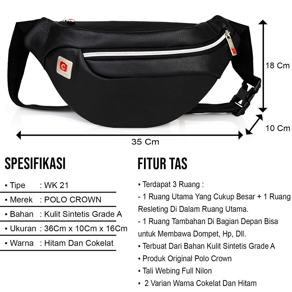 Tas Selempang Pria Slempang Trendy Pria Tas Slempang Dada Fashion Pria Tas Pinggang - indoraya store