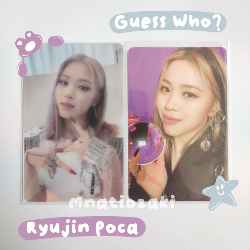 Ryujin photocard guess who crystal ball benefit synnara