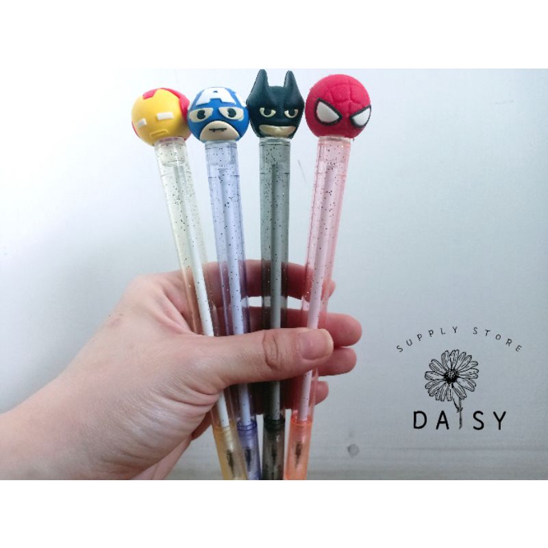 

PULPEN GEL LUCU KARAKTER KEPALA SUPERHERO