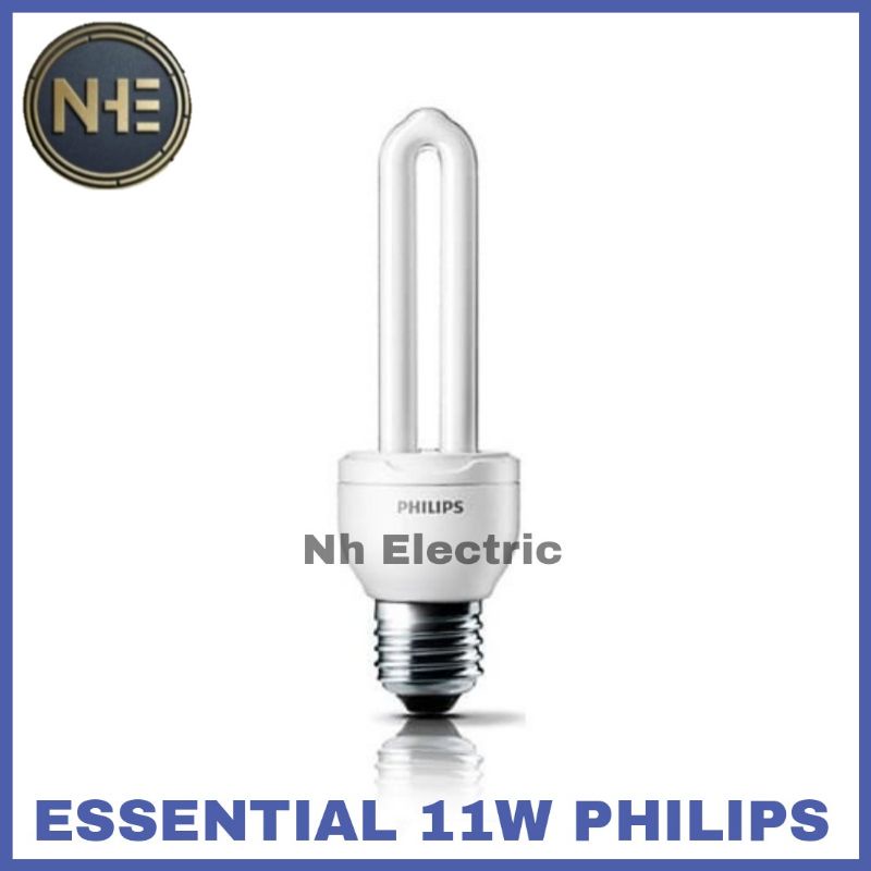 Lampu Philips Essential 11W Watt Putih CDL E27 - Esst 11 Watt Philips White 220V SNI Bundling 3 Pcs