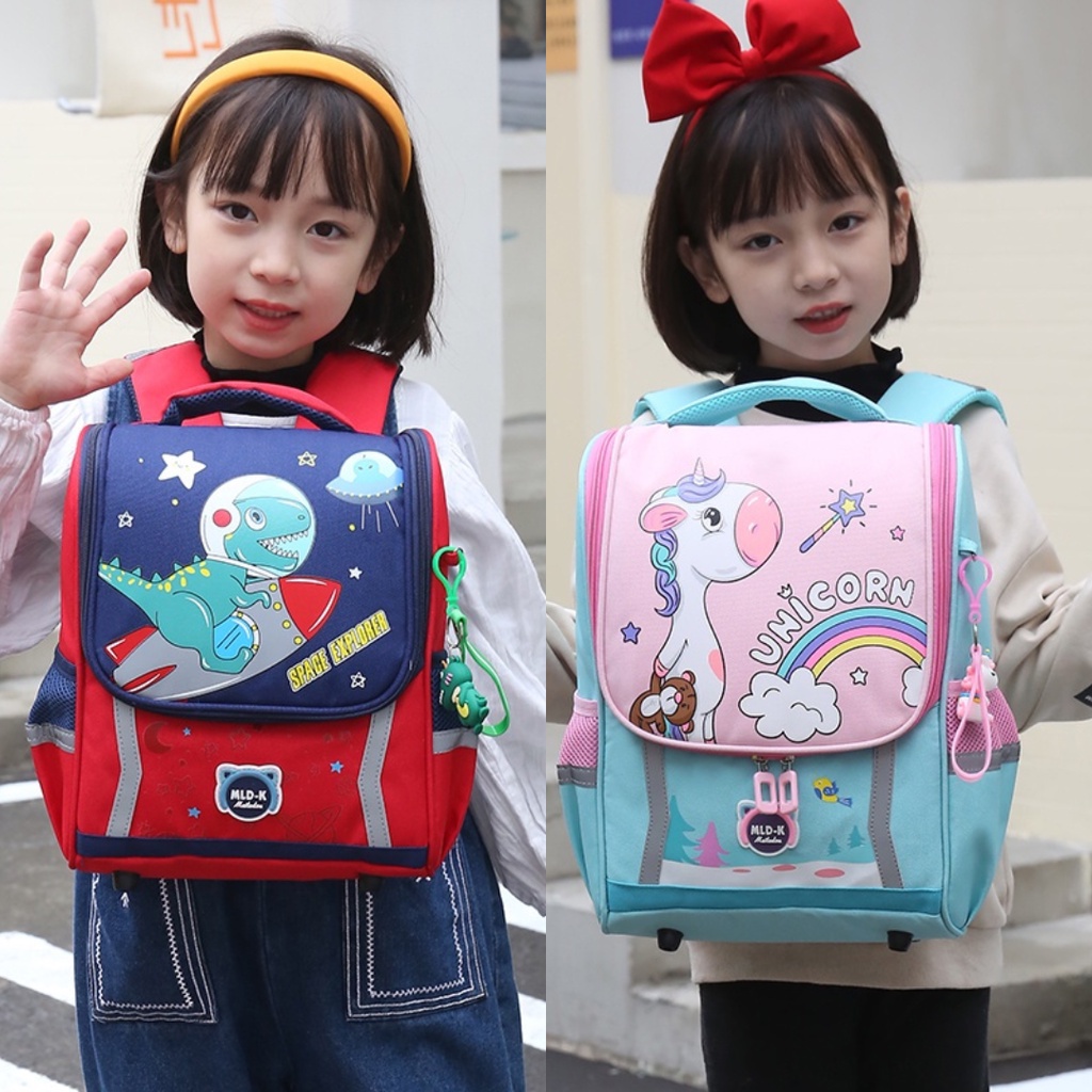 TAS RANSEL ANAK BALITA PAUD TK SEKOLAH COWOK CEWEK UNICORN DINOSAURUS