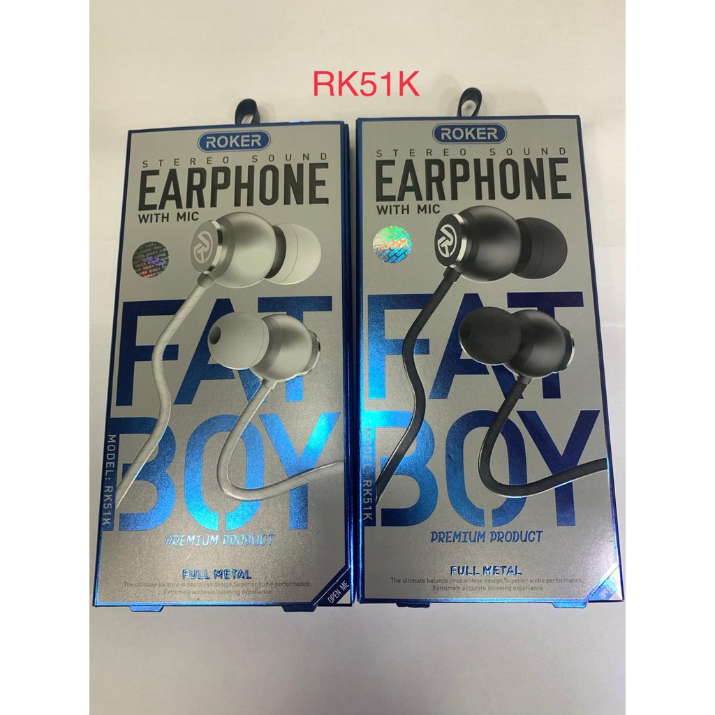 HANDSFREE EARPHONE ROKER RK20K/RK25K/RK29K/RK35K/RK38K/RK50K/RK51K/RK53K/RK58K/RK59K/RK60K/RK61K/RK62K/RK63K/RK65K/RK66K