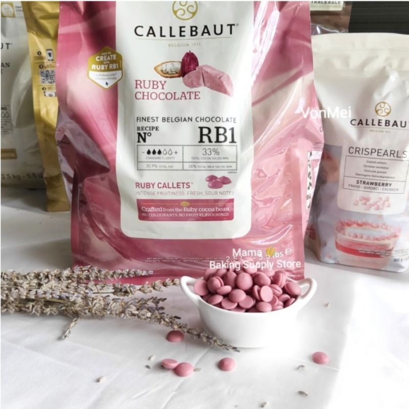 

200 gr CALLEBAUT Ruby Couverture Chocolate Callebaut Ruby Easy Melt