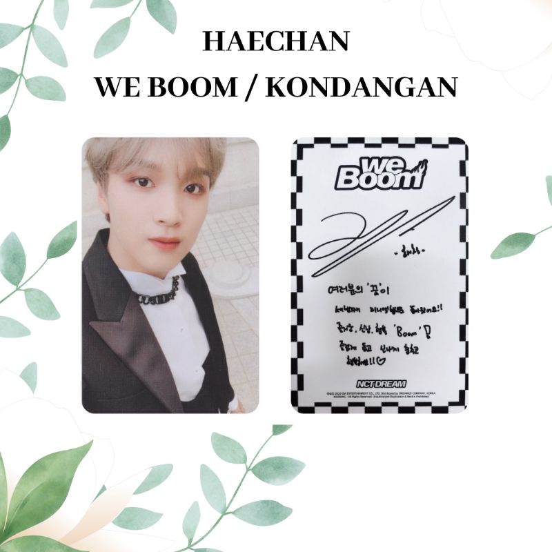 Photocard Haechan WE BOOM ( HAECHAN KONDANGAN ) Unofficial