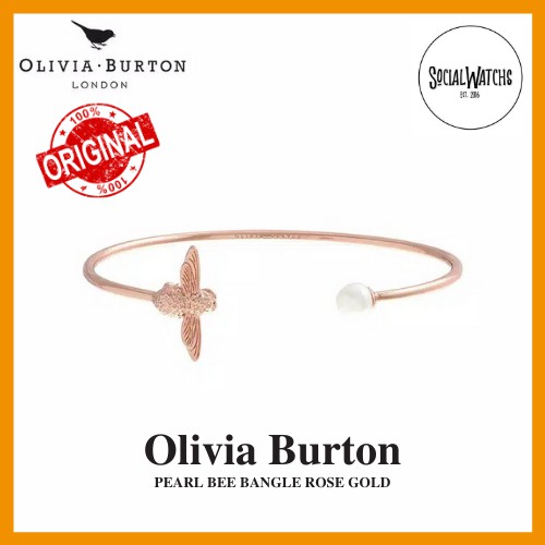 Bracelet/Cuff Olivia Burton Pearl Bee Bangle Original