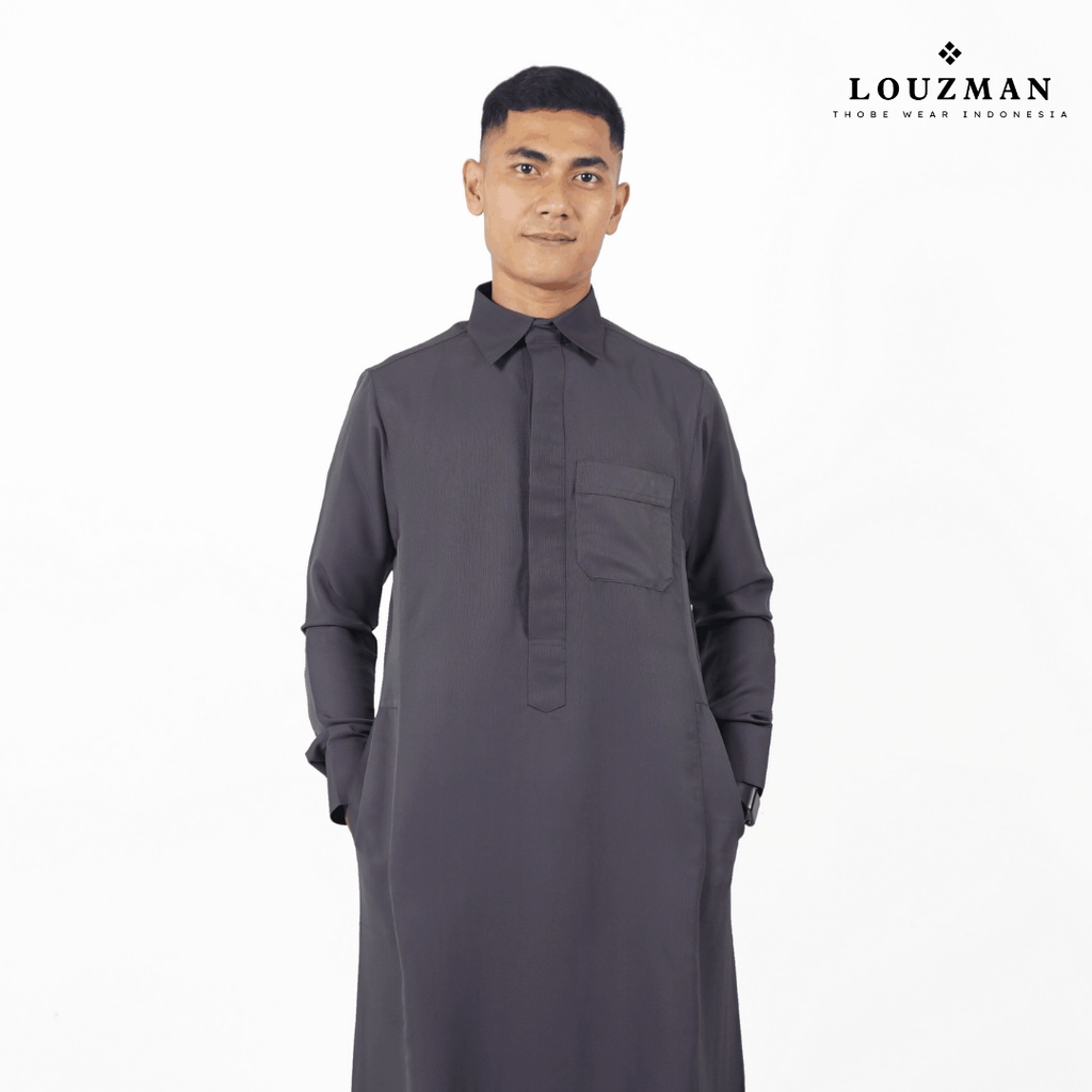 Louzman Thobe / Tub / Gamis / Jubah Slimfit Dewasa