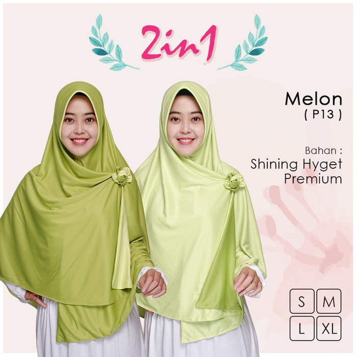 SPESIAL DISKON KERUDUNG BOLAK BALIK PRICILLA ORIGINAL 2 IN 1 SIZE XL RP 93.50 DISKON