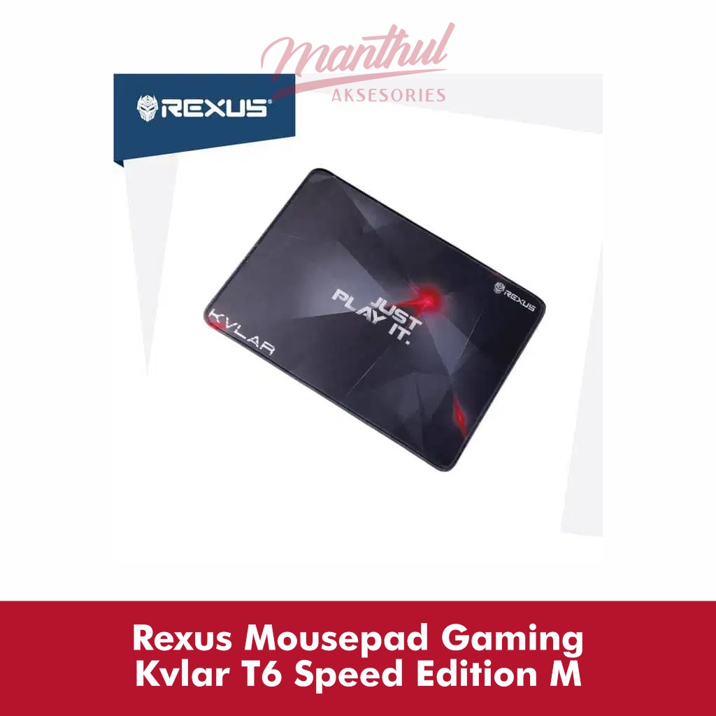 Rexus Mousepad Gaming Kvlar T6 Speed Edition M