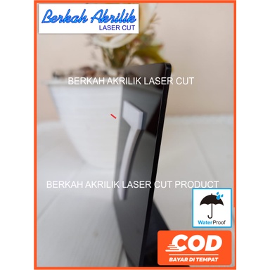 akrilik no meja acrylic tahan air hurup timbul