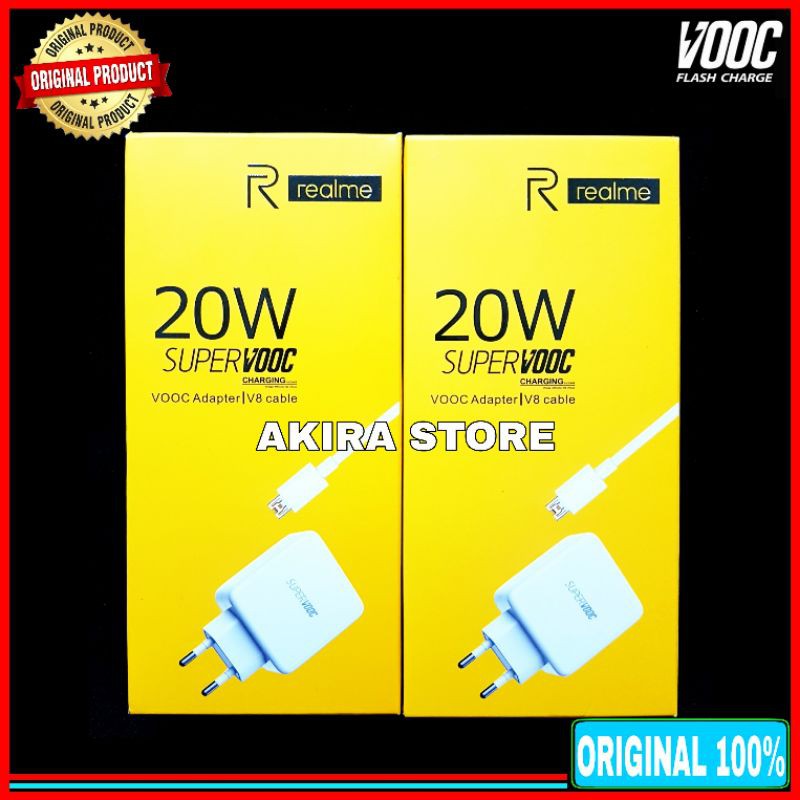 Charger Realme 3 Pro Original 100% VOOC Flash Charge Micro 7 Pin 20W