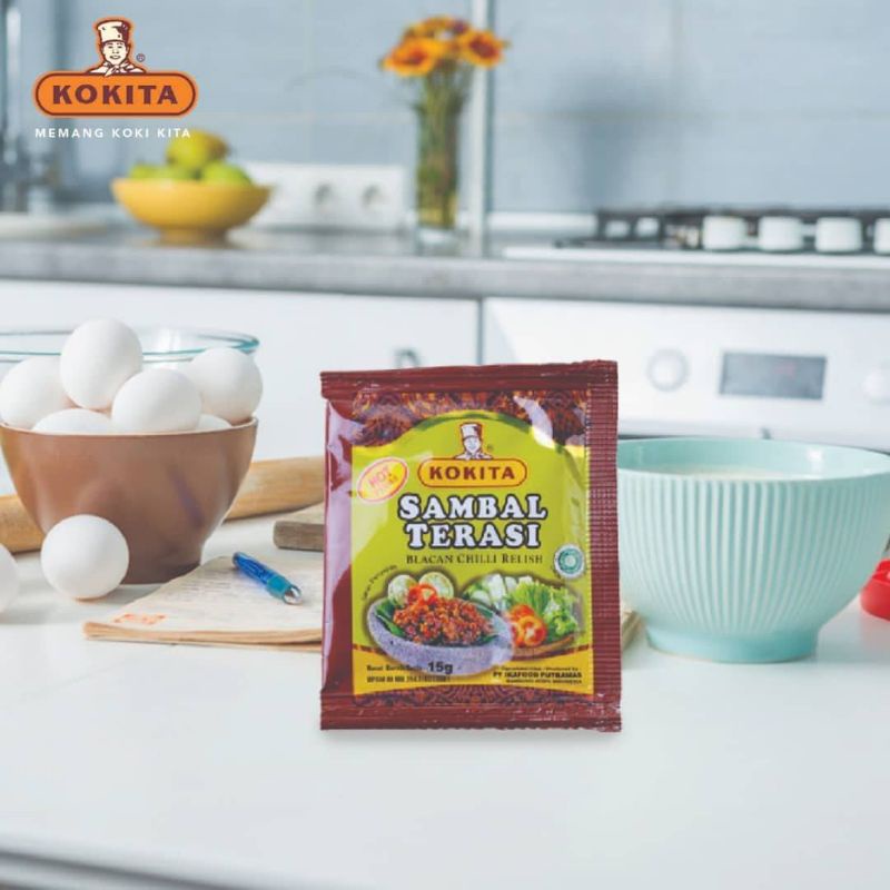 

Kokita - Sambal Terasi 15 gr Merah Cabe