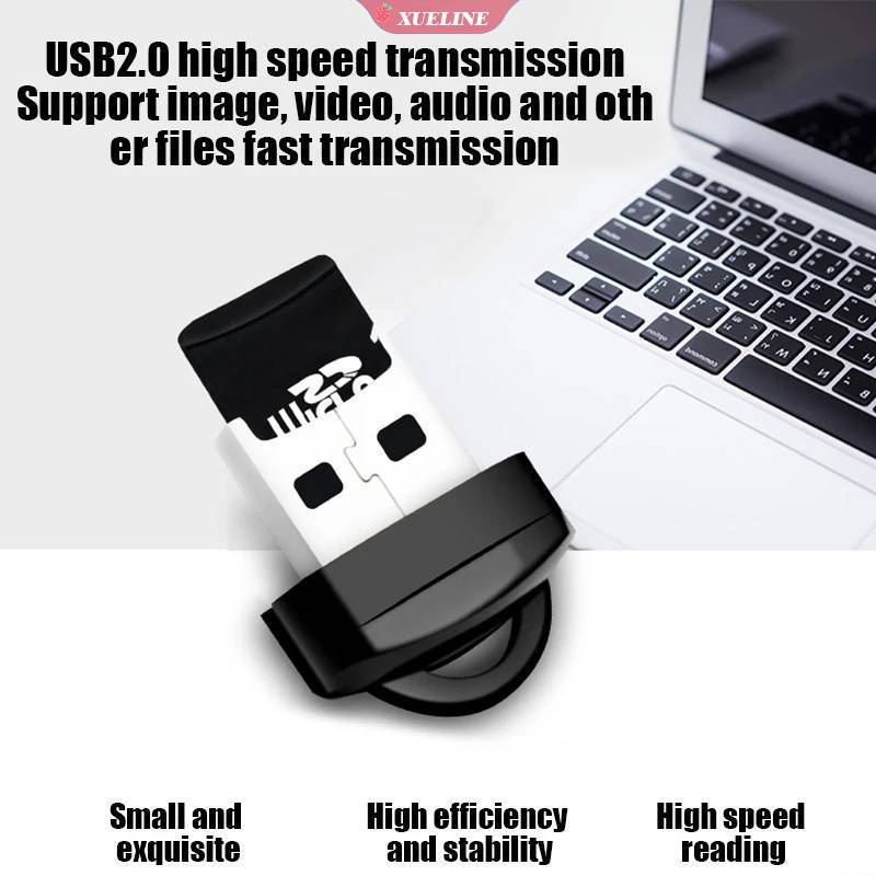 Card Reader USB 2.0 Kecepatan Tinggi Untuk Laptop