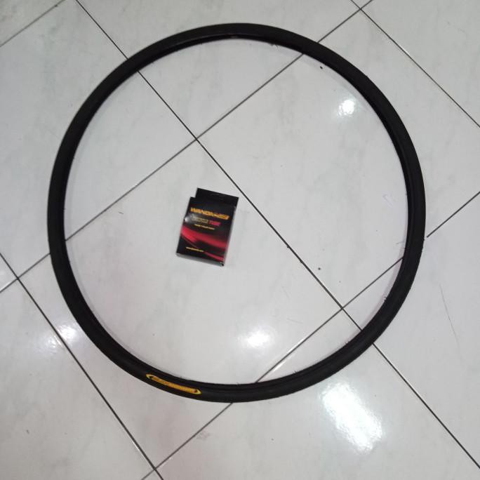 1 Set 700 X 23C Ban Luar Dalam Wandaking Sepeda Fixi 23 Fixie C700