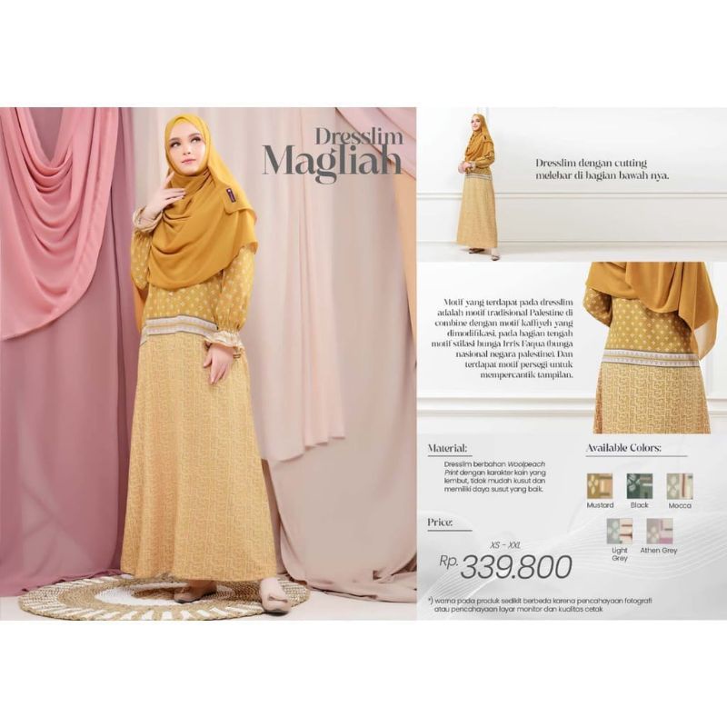 Gamis Wanita Dewasa Motif Dresslim Magliah Rabbani ORI