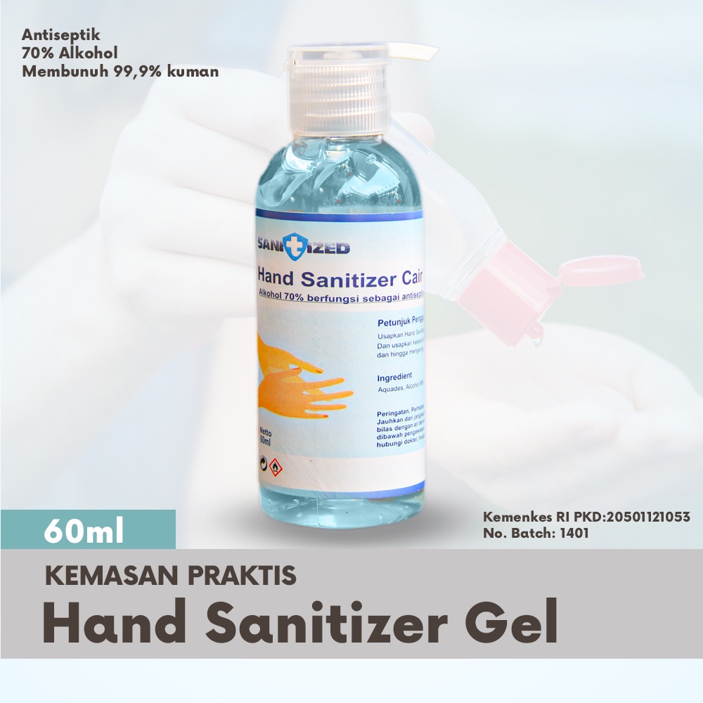 Hand Sanitizer Antiseptic 60 ml Ready Terus Langsung Order Aja