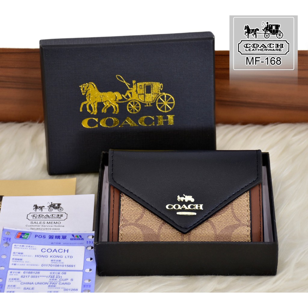 02jul Coach Mf 168 Dompet Pendek Wanita Shopee Indonesia