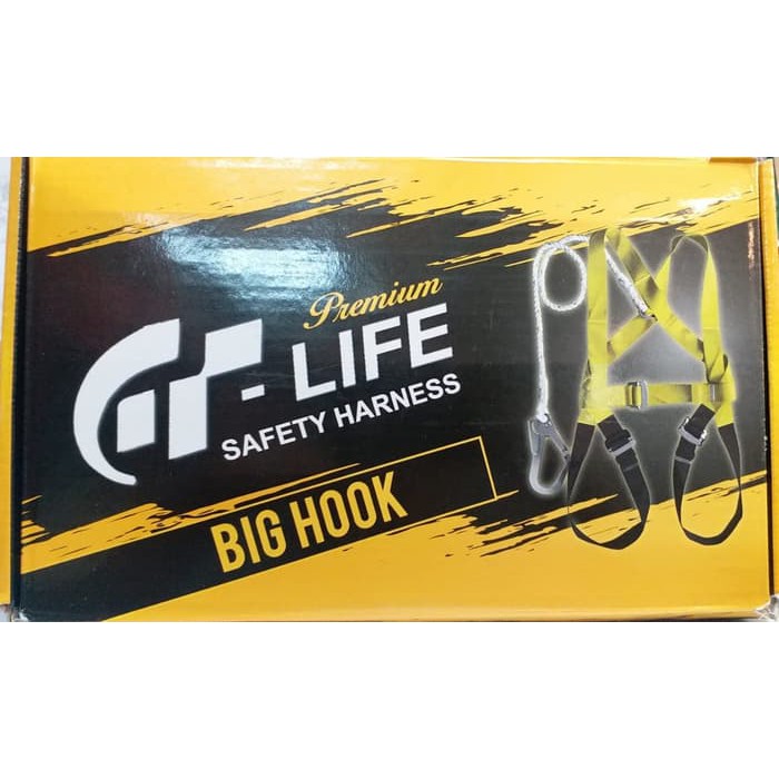 GT LIFE BODY HARNESS PREMIUM BIG HOOK SAFETY PENGAMAN / SINGLE