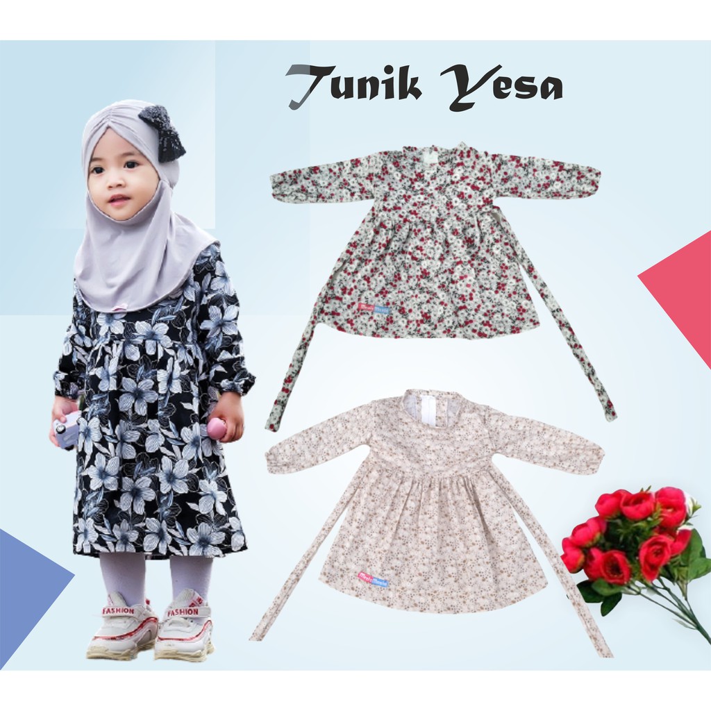 COD (BAYAR DI TEMPAT) Tunik anak busana anak perempuan baju anak perempuan bahan adem dan lembut