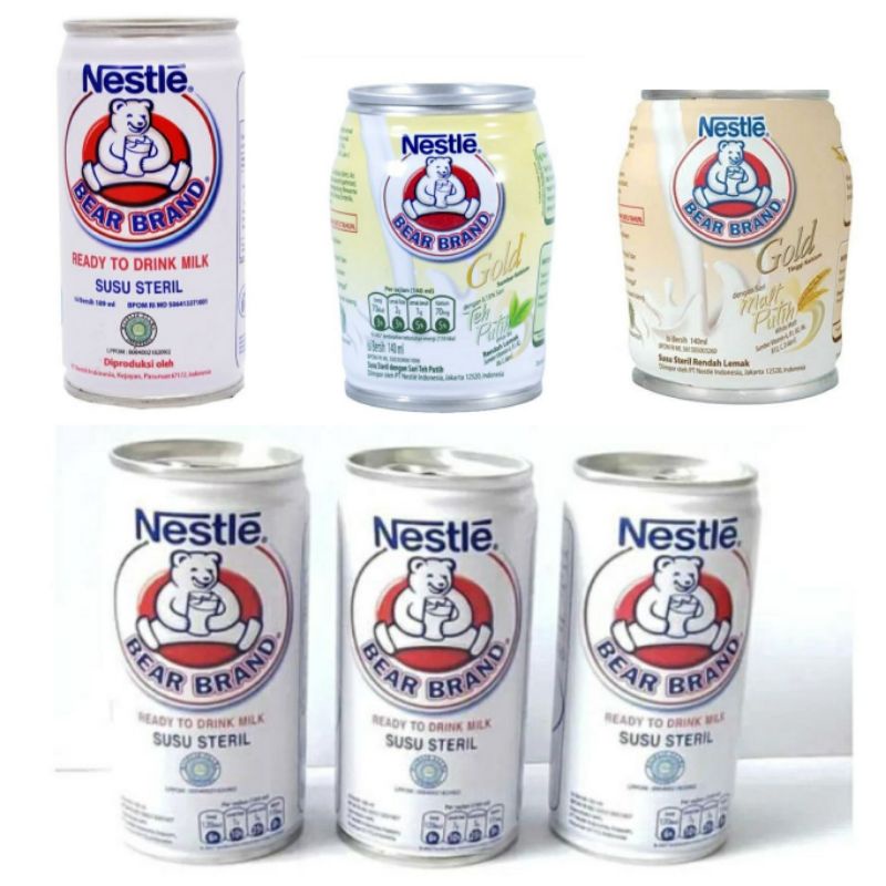

TERMURAH!! BEAR BRAND SUSU SEHAT PENYEGAR BADAN TETAP FIT. ORIGINAL GOLD MALT TEA 140 ML DAN 168 ML