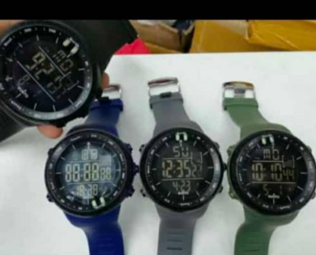 Terima Cod)JAm Tangan Pria Sunnto ST001 Strap Rubber)Dikirim Dari Jakarta)