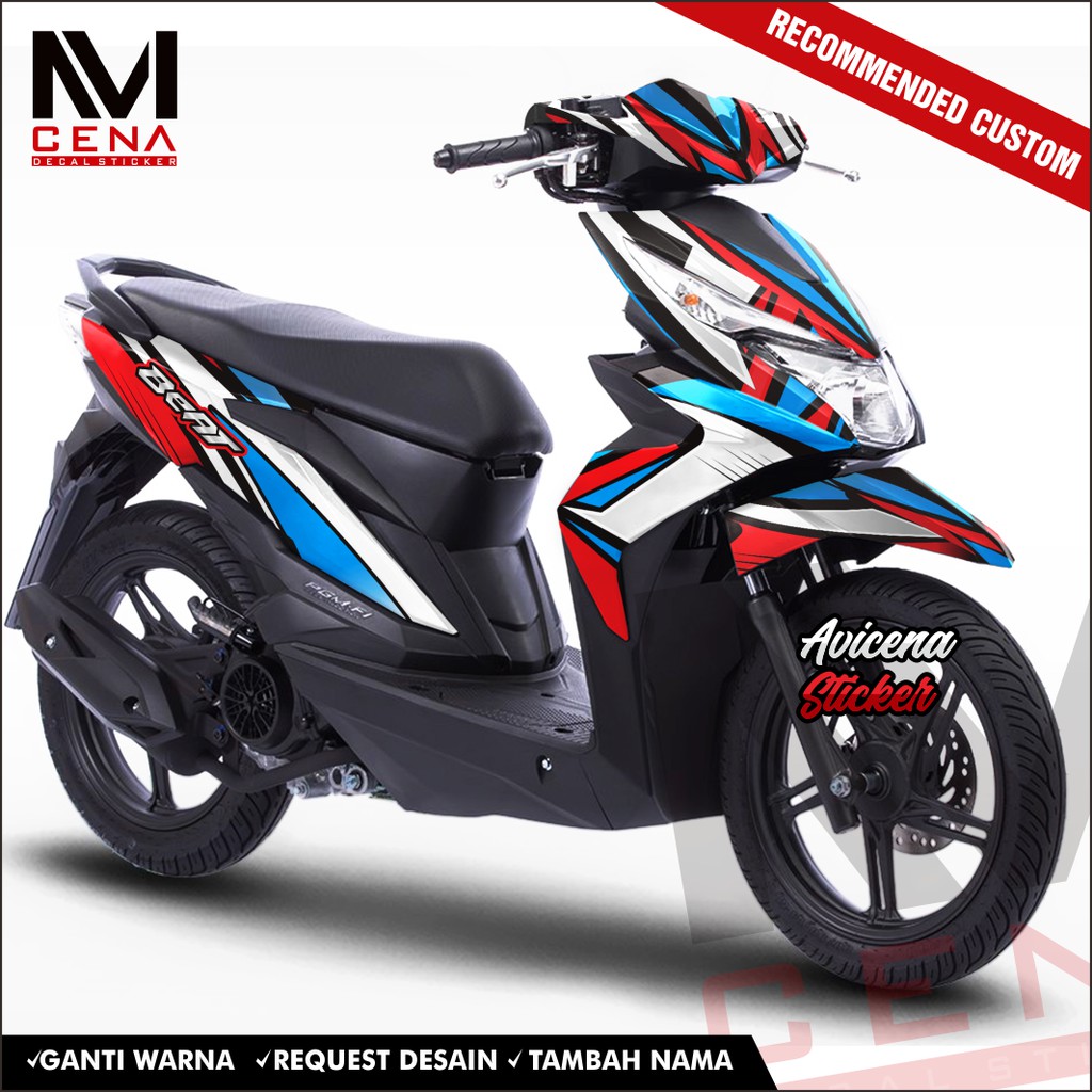 Decal Sticker Honda Beat Street Full Body 2017 2018 2019 Dekal Beat Esp Decal Beat Rgx