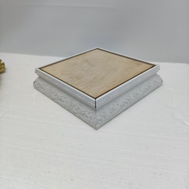 Alas &amp; Box Acrylic Serbaguna Mahar, Ringbox, Seserahan, Hantaran 20x20 cm
