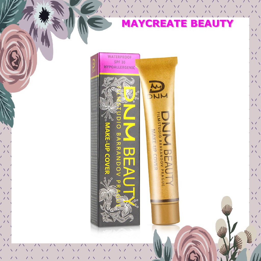 DNM Concealer Small Gold Tube Liquid Foundation 14 Warna