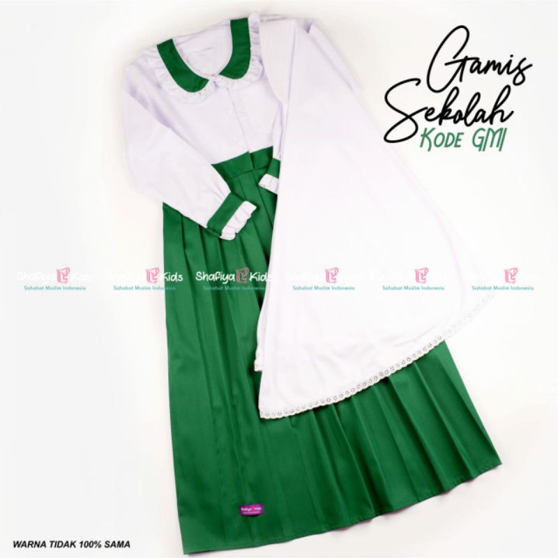 Gamis Seragam Syar I Madrasah Ibtidaiyah Mi Gamis Muslim Perempuan Ibtidaiyah Shafiya Kids Shopee Indonesia