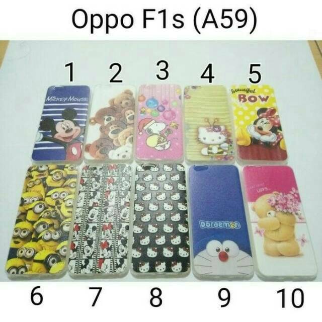 Case Ultrathin Karakter For Oppo F1s/ Softcase Karakter Tsum-Tsum Oppo F1s