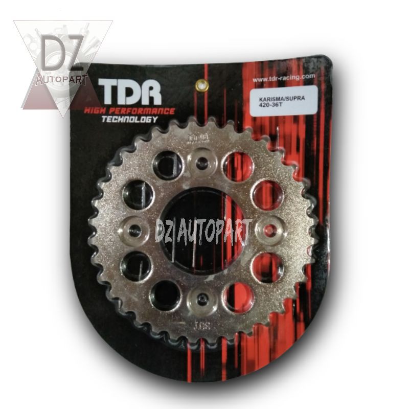 GEAR GIR  BELAKANG TDR KARISMA SUPRA X 125 BLADE REVO 420 36 T