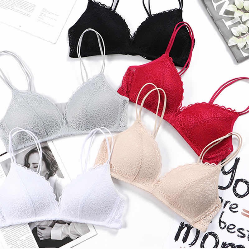 Bra BH push-up Jepang sexy  one-peice segitiga bra berongga keluar ringan Tanpa Kawat B8