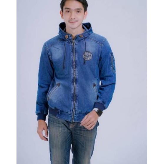 Jaket jeans kupluk jaket jeans topi jaket jeans bomber jaket jeans pria model jaket levis..