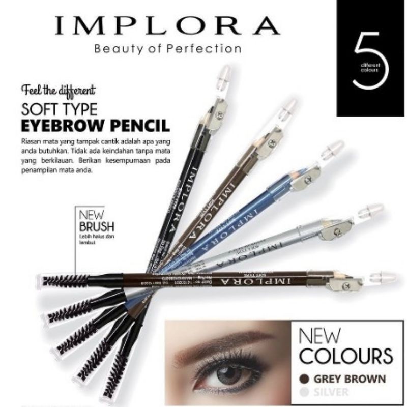 IMPLORA EYEBROW PENCIL 2IN1