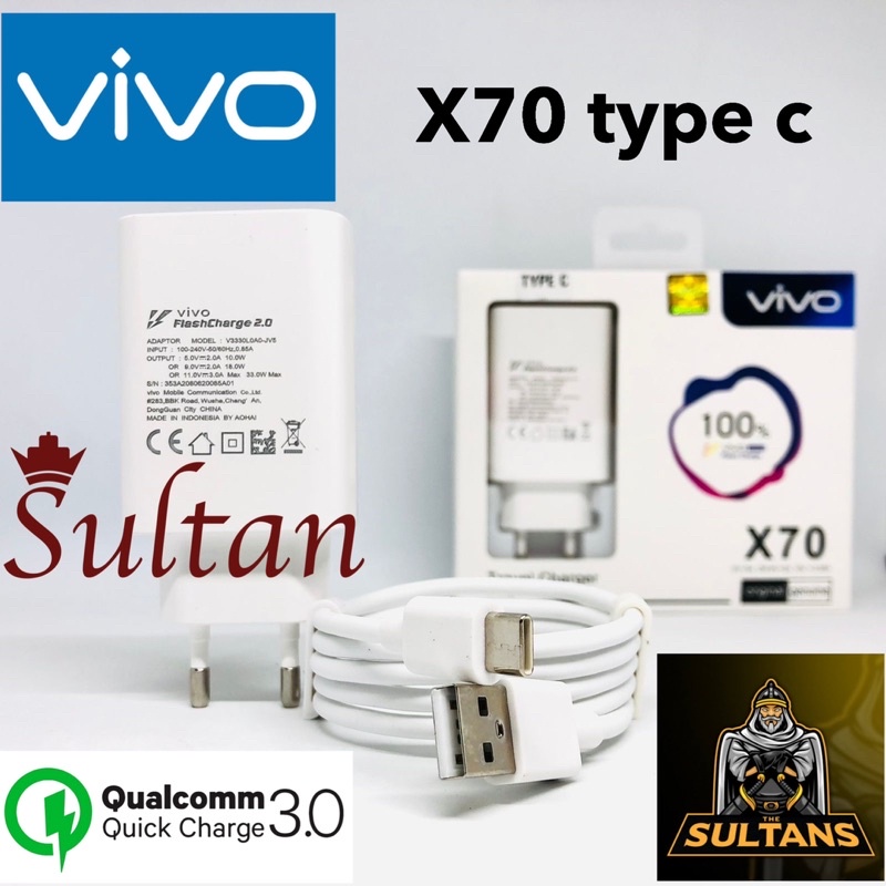 GROSIR CHARGER VIVO X70 SUPER FLASH CHARGE ORIGINAL MICRO TYPE C