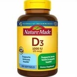 Nature Made Vitamin D3 1000iu (25mcg) isi 650 Softgels