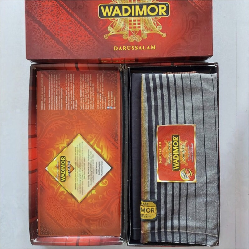 Sarung Wadimor Motif DARUSSALAM- Kain Tenun Dewasa Pria Laki Cowo Sholat Solat darussalam SARUNG WADIMOR PREMIUM BAHAN TEBAL