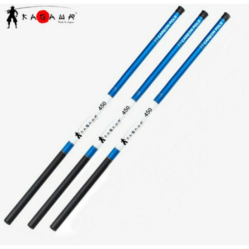Joran tegek carbon pole biru putih tegek kagawa