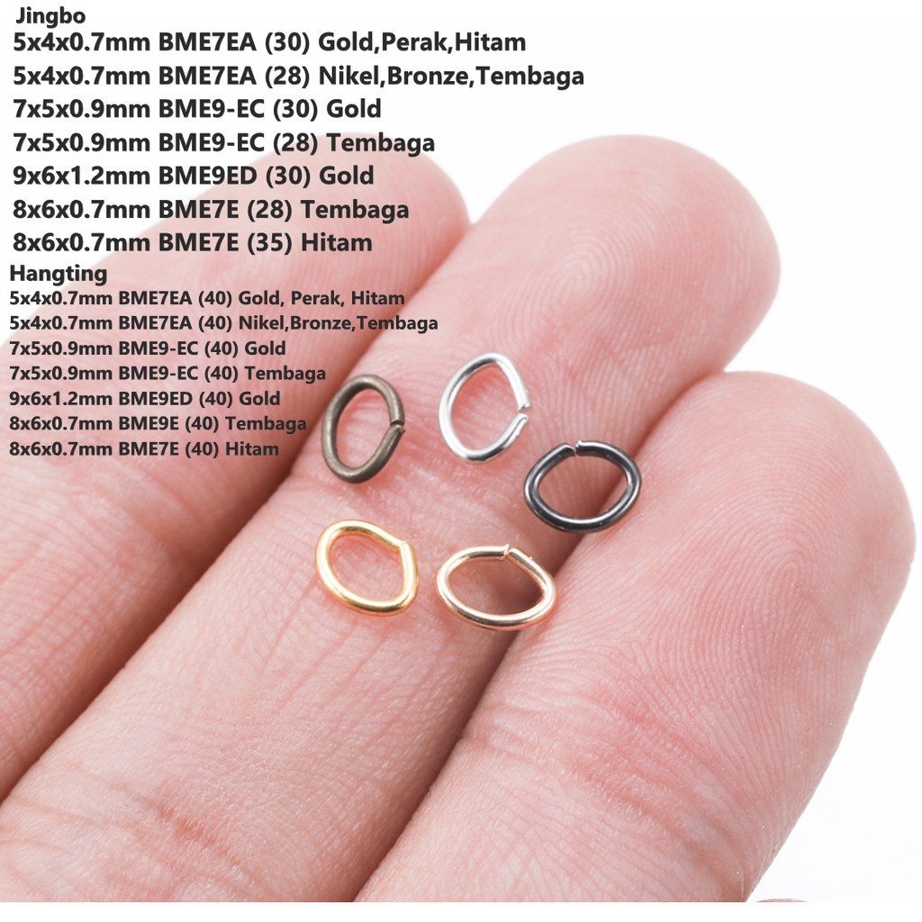 Ring Pengait Model Tutup Oval Harga/10-25gr