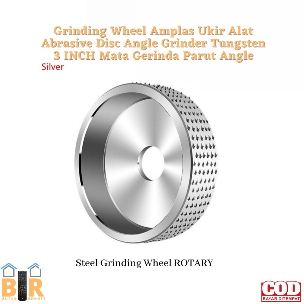 Amplas Ukir Alat Abrasive Disc Angle Grinder Tungsten 3 INCH Mata Gerinda Parut Angle / Grinding Wheel