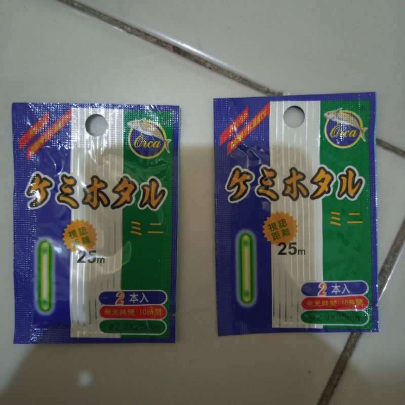 Fosfor/Starlite Orca isi 2 Starlite / Starlet / Fosfor untuk Mancing Malam