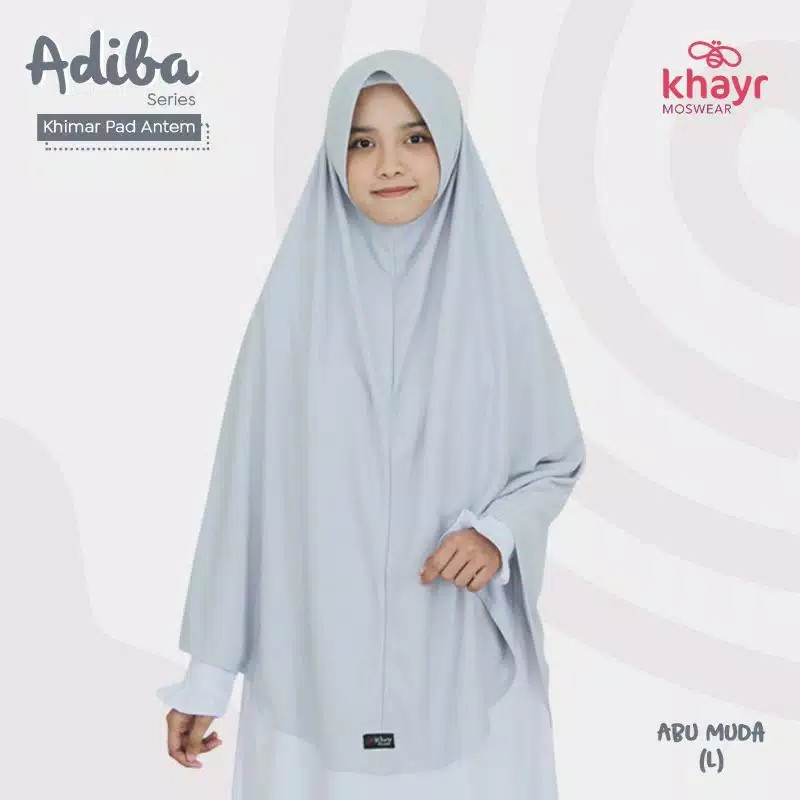 ADIBA JILBAB KAOS PET ANTEM BY KHAYR MOSWEAR