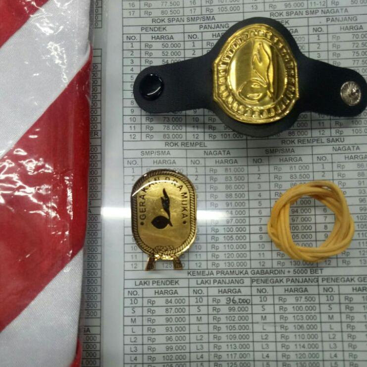 ♞ KACU PRAMUKA PEMBINA + Ring kacu bahan SATIN SUPER SNI / HASDUK PRAMUKA JUMBO / KACU PRAMUKA / DAS