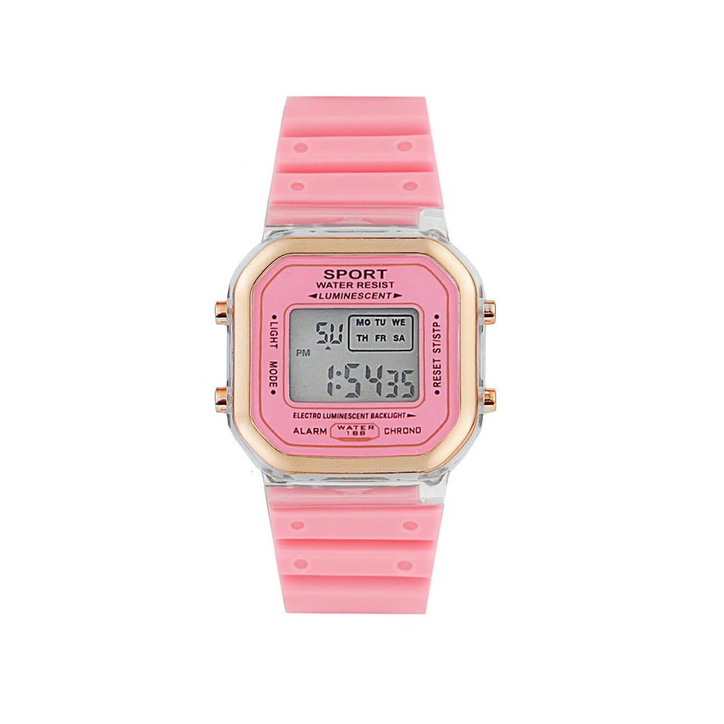 BAJ JAM TANGAN RUBBER DIGITAL SEGI 9331 LH GROSIR MURAH KARET SPORT LED PRIA WANITA COUPLE JF080